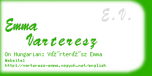 emma varteresz business card